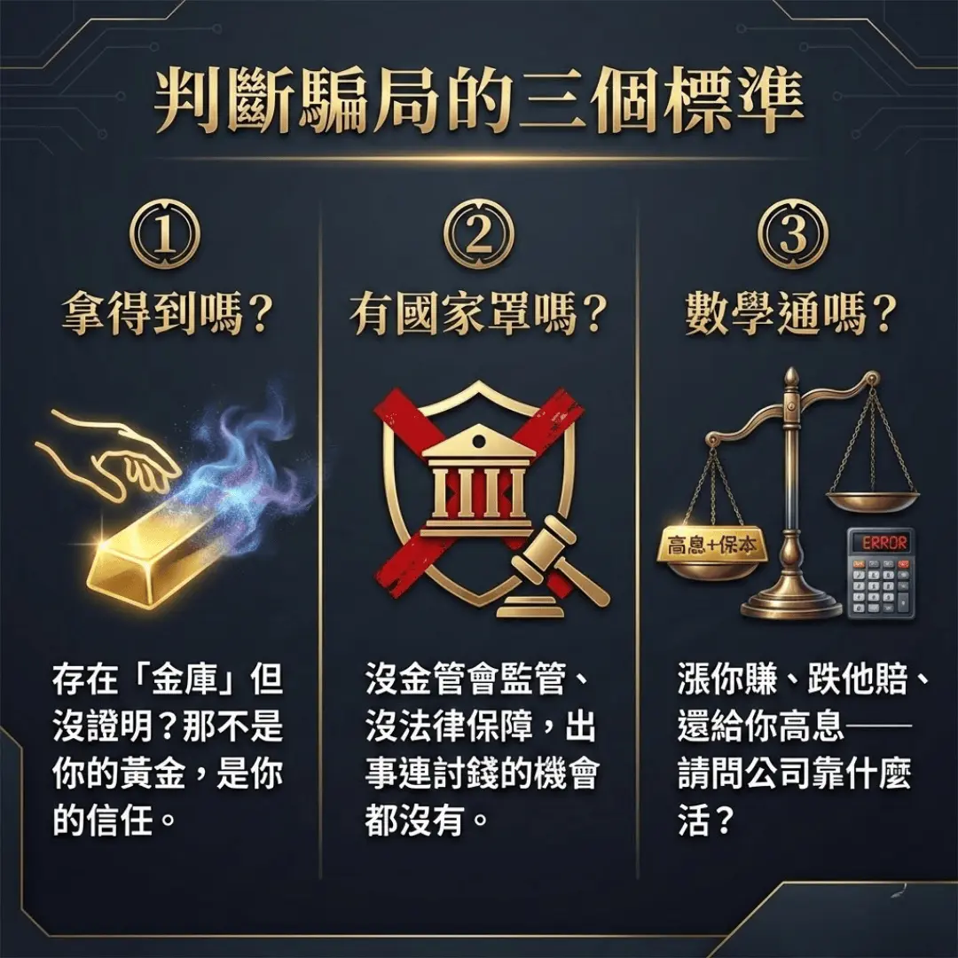 82 億黃金騙局的血淚教訓:為什麼「保本保息」在數學上絕對是謊言?2
